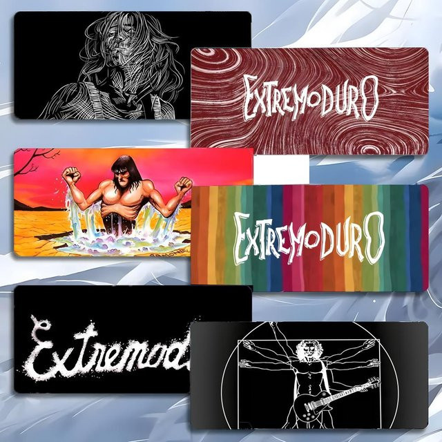 Extremoduro Gaming-Mauspad mit LockEdge in Schwarz, große verdickte PC-Tischunterlage - Bild 1