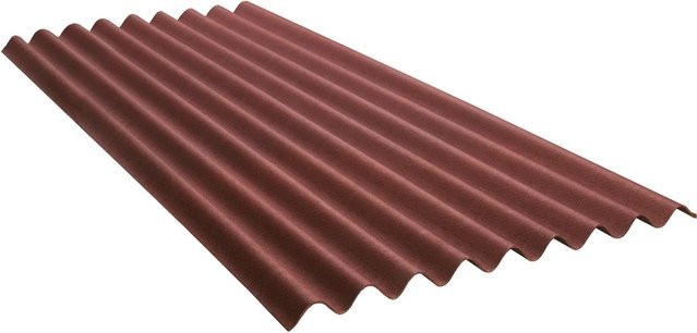 Onduline Base Bitumenwellplatte Rot B: 85,5 cm, H: 200 cm - Bild 1