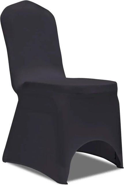 vidaXL Stretch Stuhlbezug für Esszimmerstühle, 4er-Set, Anthrazit - Bild 1