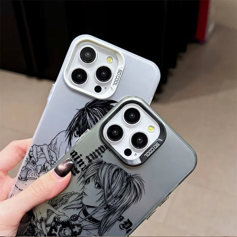 Bandai Anime Death Note Handyhülle für iPhone 17 16 15 14 13 12 11 Pro Max Plus mit matter Rückseite und Sturzschutz - Bild 3
