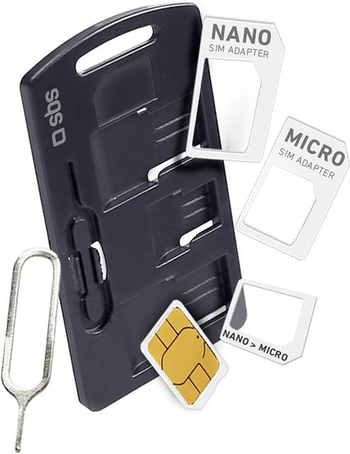 SBS Adapterkit für SIM-Karte in Schwarz - Bild 1