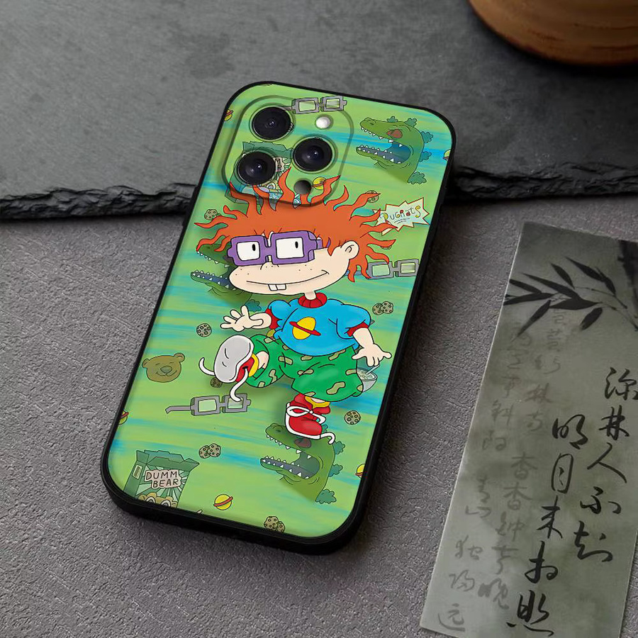 Mesuca Handyhülle im Rugrats Anime Design für iPhone 11 bis iPhone 17 Pro Max Plus Mini, weiche TPU Hülle, Multicolour - Bild 2