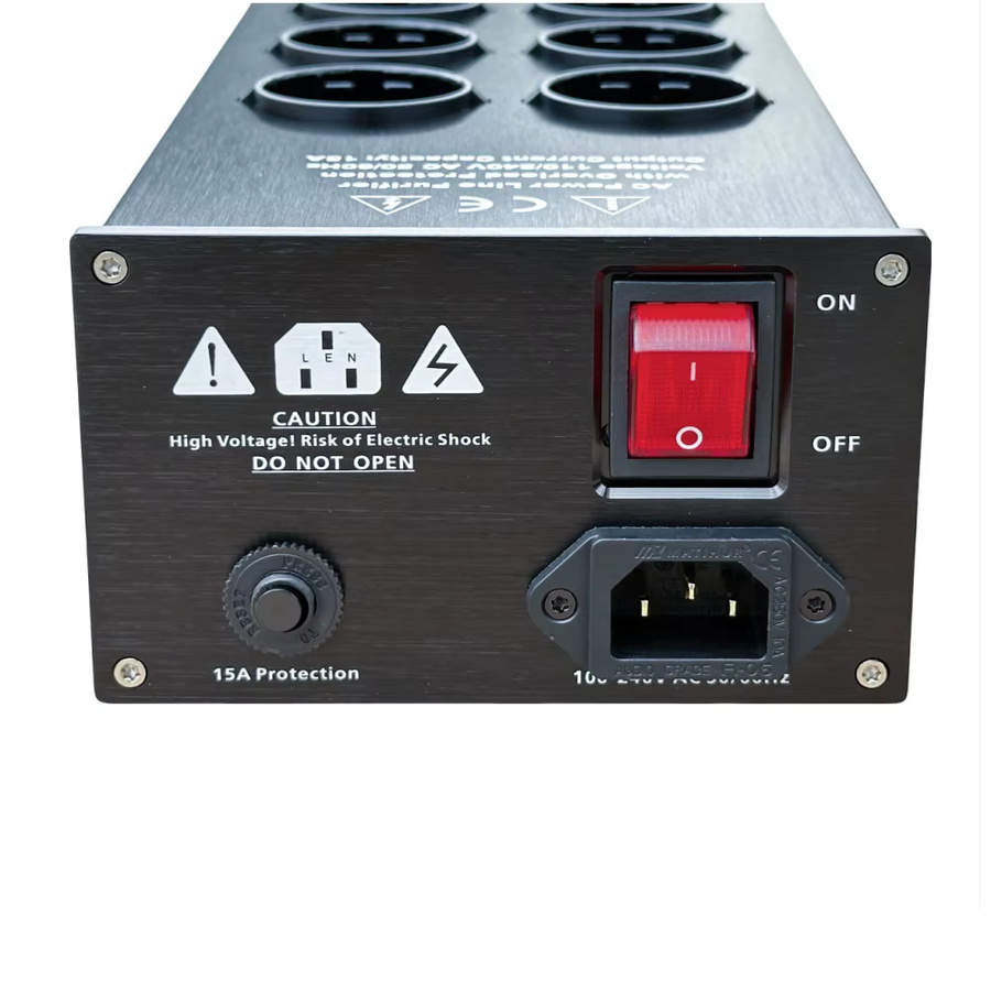 MATIHUR e-TP80 Audio Noise AC Power Filter Power Conditioner mit Überspannungsschutz und EU-Steckdosenleiste - Bild 5