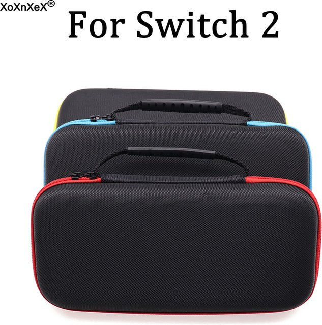 TingDong Tragetasche für Switch 2 und NS 2 als Schutzhülle in Schwarz mit 10 Spielkartensteckplätzen - Bild 1