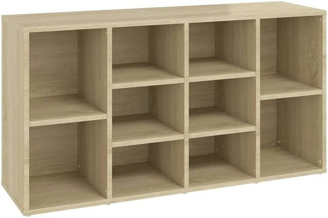 vidaXL Schuhbank Sonoma-Eiche aus Holzwerkstoff B/T/H: 103 x 30 x 55 cm - Bild 1