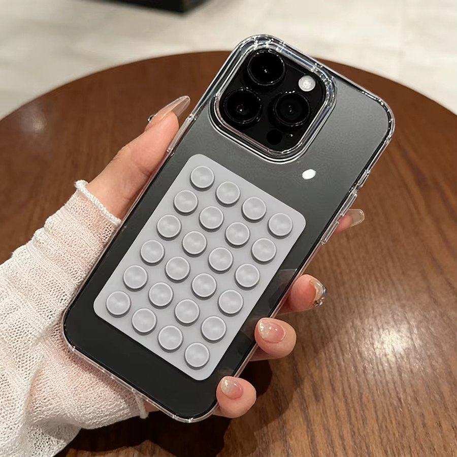 VOUVI Silikon-Saugnapfhalterung transparente Schutzhülle für iPhone 11 bis iPhone 17 Pro Max - Bild 2