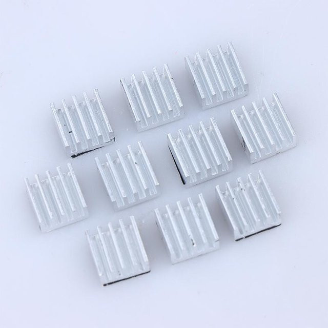 JETTING 10 Stück A4988 Stepper-Treiber Kühlkörper aus Aluminium in Silber für 3D-Drucker-Teile - Bild 1