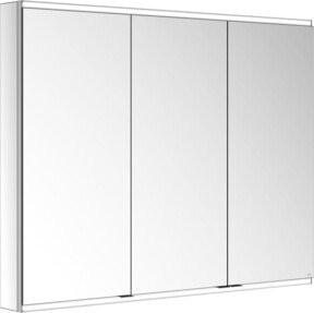 Keuco Spiegelschrank Royal Modular 2.0 mit 3 Drehtüren, LED-Beleuchtung und Kristall-Doppelspiegel, Weiß/Silber, B/H/T: 120 x 90 x 12 cm - Bild 1