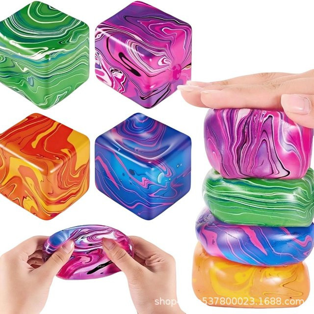 Needoh Schneeflocken-Eiswürfel-Malzzucker Squishy, multicolor - Bild 1