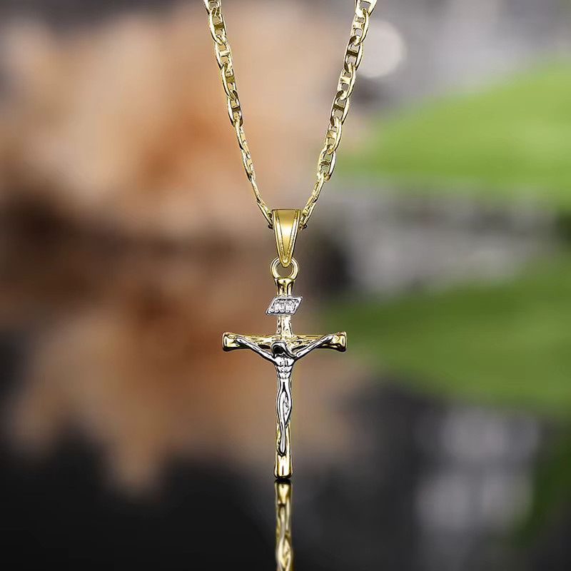 Huitan Halskette, Kreuz Design, Unisex - Bild 2