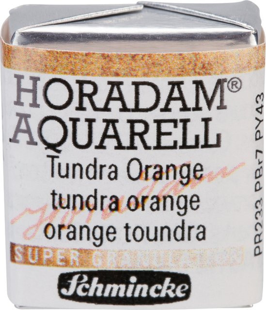 Schmincke HORADAM Aquarellfarbe Tundra Orange im 1/2 Näpfchen - Bild 1