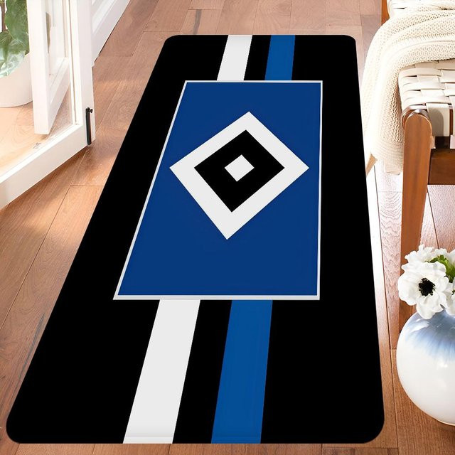 Miniso Hamburger SV Team Teppich, blau, B/T: 60 x 40 cm - Bild 1