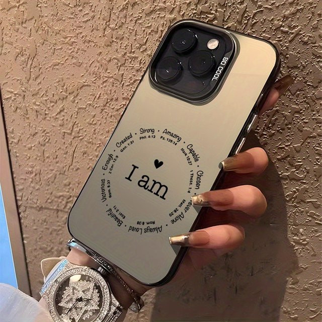 Christliche Handyhülle für Apple iPhone 17, 16, 15 Pro Max Plus Serie in Weiß - Bild 1