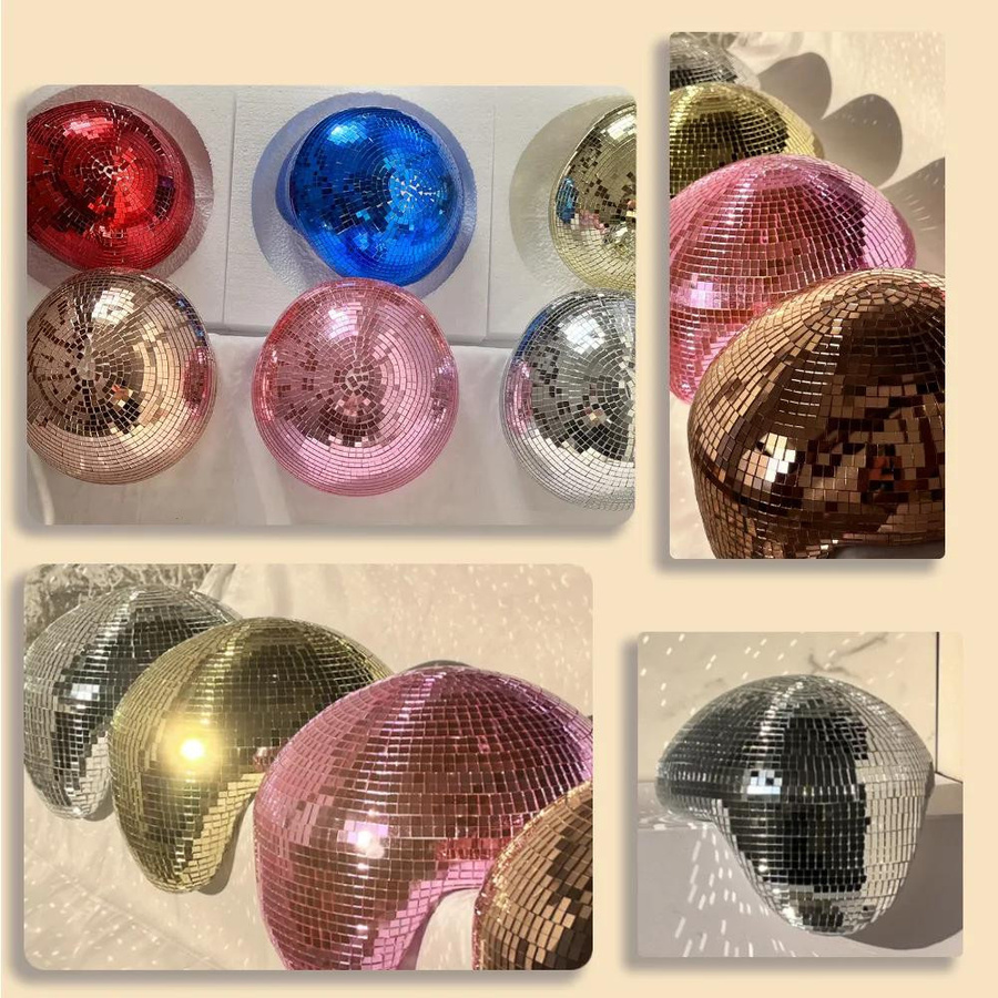 Siaoxie Disco Kugel aus Glas als Tisch-Deko für Party und Feierlichkeiten - Bild 2