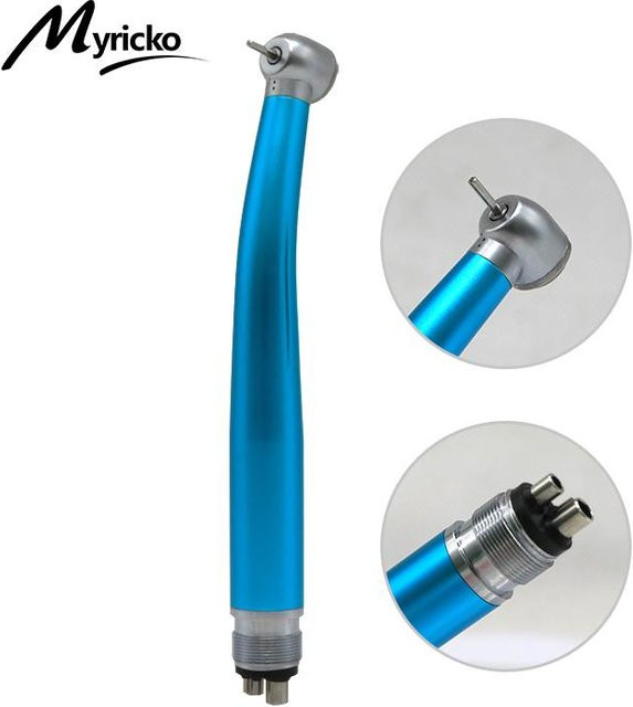 Myricko Hochgeschwindigkeits Dentalhandstück Turbine Elektromotor Sterilisierbar für den professionellen Gebrauch in den Farben Blau, Gold, Pink oder Lila - Bild 1