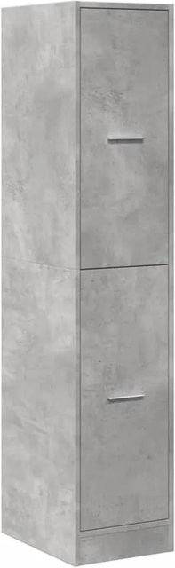 vidaXL Apothekerschrank aus Holzwerkstoff in Betongrau, B: 30 cm, T: 41 cm, H: 144,5 cm - Bild 1
