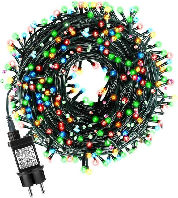 MALITAI LED-Lichterkette mit Sternen in Schwarz für Garten, Hochzeit und Weihnachten - Bild 1