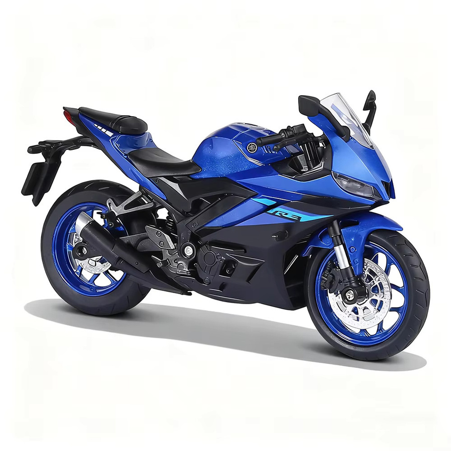 MAKEDA R3 R1 Legierung Motorrad Diecast Modell, 1:12, mit Licht und Lenkung - Bild 4