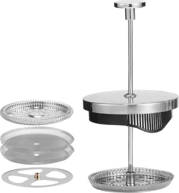 Furlan French Press Ersatzfilter aus Edelstahl mit Spiral-Scheibennetz für 1000 ml, Silber - Bild 1