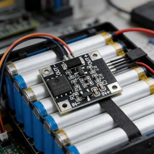 Gaqqee Lithium-Batterie-Schutzplatine in Schwarz mit 15V-Abschaltung gegen Überentladung für 18V 20V 21V Arbeitslichter, Lüfter und Lötkolben - Bild 1