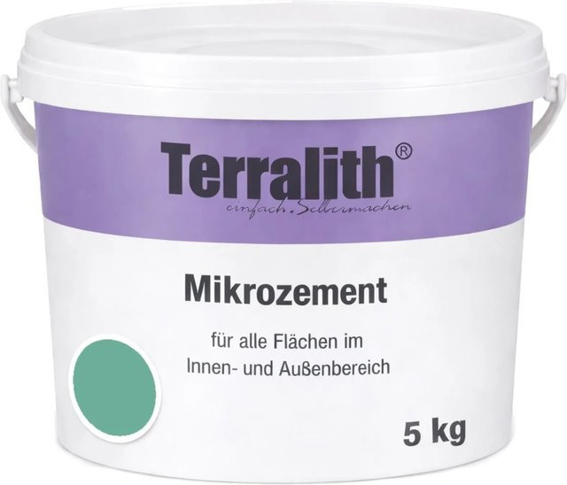 Terralith Mikrozement Fix & Fertig LFC0493 in Grün, 5 kg für ca. 4,25 qm - Bild 1