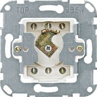 Merten Tastschalter-Einsatz 2-poliger Wechsel-Rastschalter Typ 318601 in Weiß und Silber - Bild 1