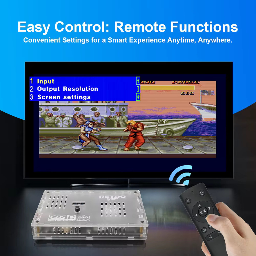 RetroScaler GBSC Pro Video-Audiokonverter für Retro-Spielekonsolen von Scart RGBS YPbPr VGA Composite SV zu HDMI - Bild 3