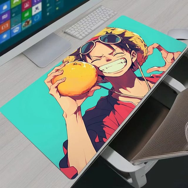 Bandai One Piece Ruffy Gaming Mauspad XL in Multicolour mit rutschfester Oberfläche - Bild 1