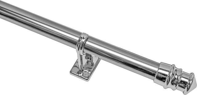 Boviva Bistrostange Madrid aus Metall in Chrom, ausziehbar von 75 bis 125 cm, Durchmesser: 1 cm - Bild 1