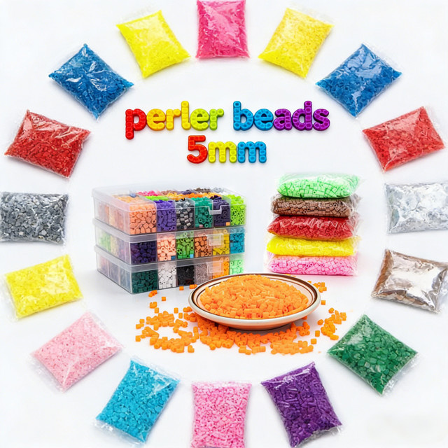 Hama Perler Beads Pixel Puzzle, Schmelzperlen-Set, 500 Teile, Bunt / Mehrfarbig - Bild 1