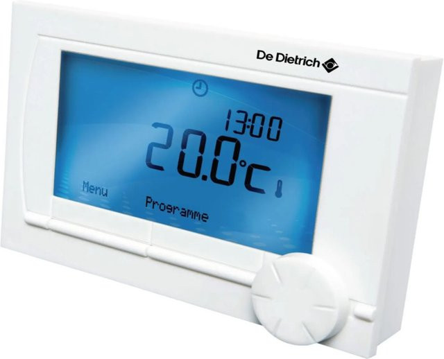 De Dietrich Modularer Programmierbarer Draht-Raumthermostat AD 304 Elektronisch in Weiß für Unterputzmontage - Bild 1