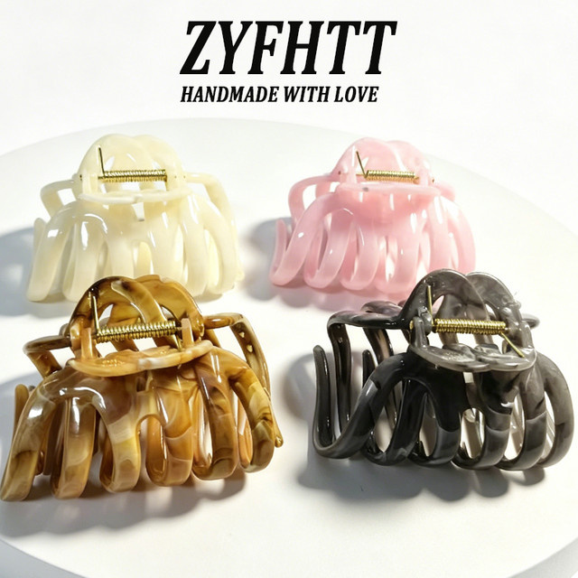 ZYFHTT Haarspange Kürbis-Design, Acryl, Damen - Bild 1