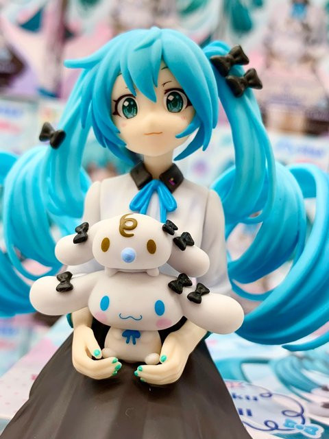 Bandai Hatsune Miku Großohriger Hund, Actionfigur, 14cm, Kunststoff - Bild 1