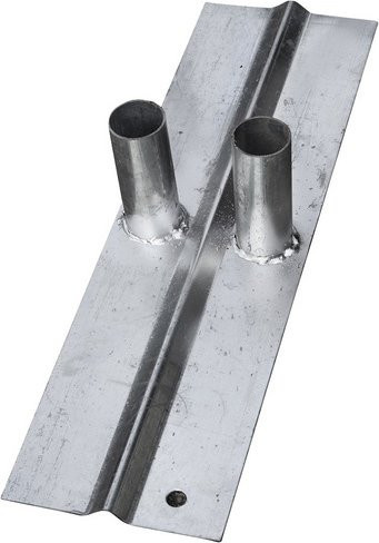 FLORAWORLD Doppelfuss aus Stahl in Silber, B/T/H: 59,5 x 17,5 x 12,2 cm - Bild 1