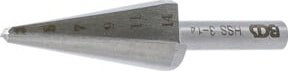 BGS Hochleistungs-Blechschälbohrer aus Edelstahl in Silber, Durchmesser: 14 mm - Bild 1