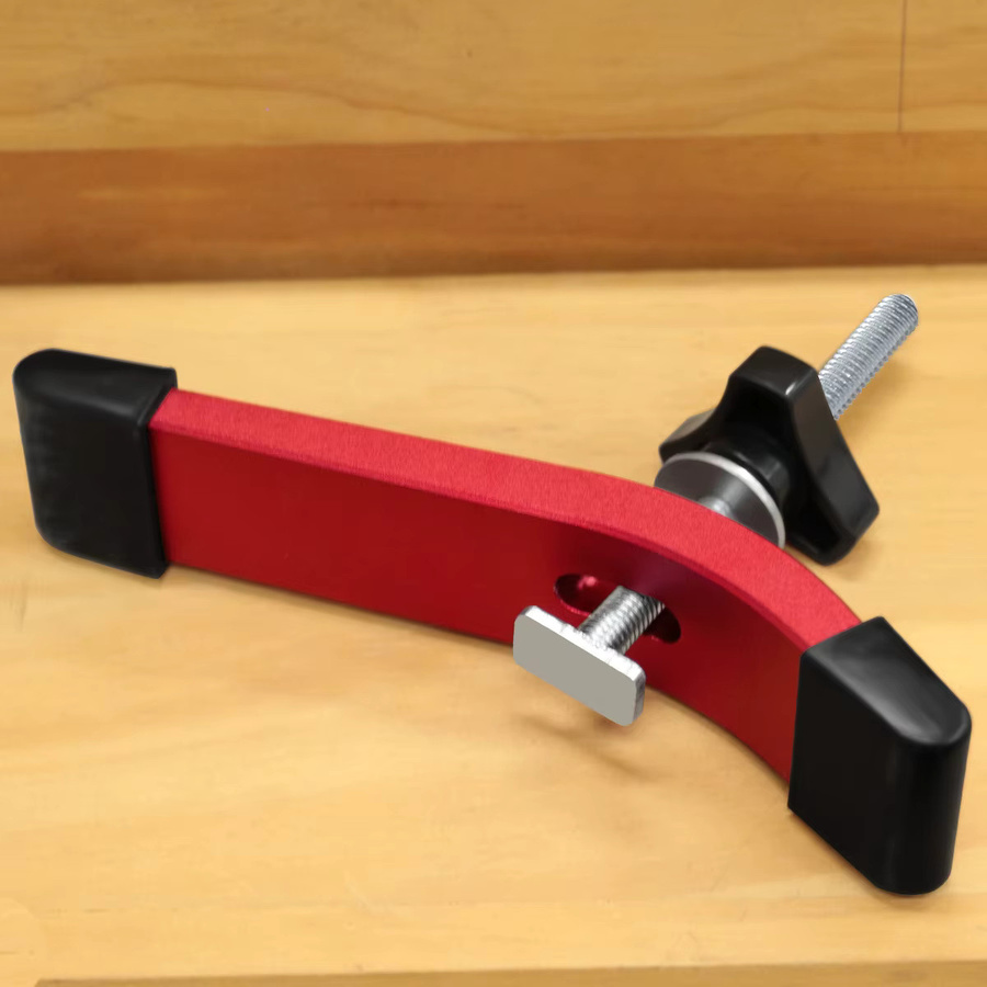 FNICEL Holzbearbeitungstisch aus Aluminiumlegierung mit schnell wirkenden Niederhalteklemmen für T-Schiebeschlitze in Blau oder Rot - Bild 6