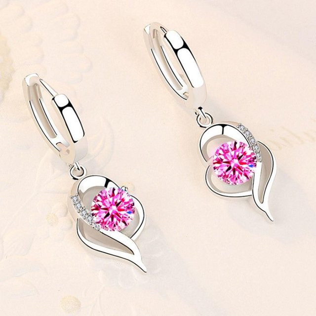 Ohrringe 925 Silber, Zirkonia, Weiß, Damen - Bild 1
