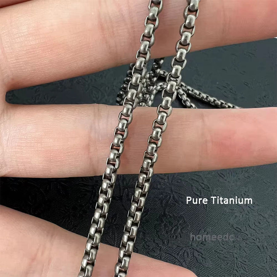 TITITIY Halskette Titan, Silber, 3mm, Unisex - Bild 2
