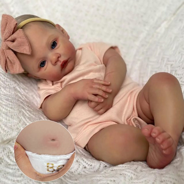 OtardDolls Wiese Bebe Reborn Mädchen, Ganzkörper Silikon, 45 cm - Bild 1