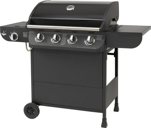 El Fuego Gasgrill Columbus 4+1 mit Seitenbrenner in Schwarz
