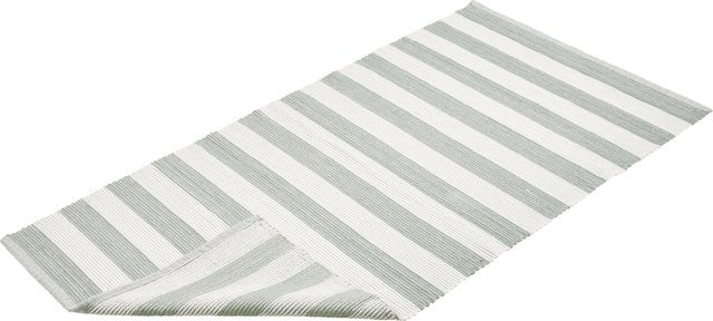 LIVARNO Teppich in Grün/Beige aus Baumwolle, Flachgewebe, pflegeleicht und strapazierfähig - Bild 1