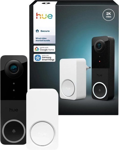 Philips Hue Secure Set Kabelgebundene Videotürklingel und Chime in Schwarz - Bild 2