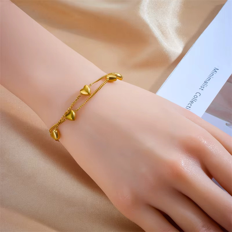 DIEYURO Armband, Edelstahl, Gold, Herz, Damen - Bild 3