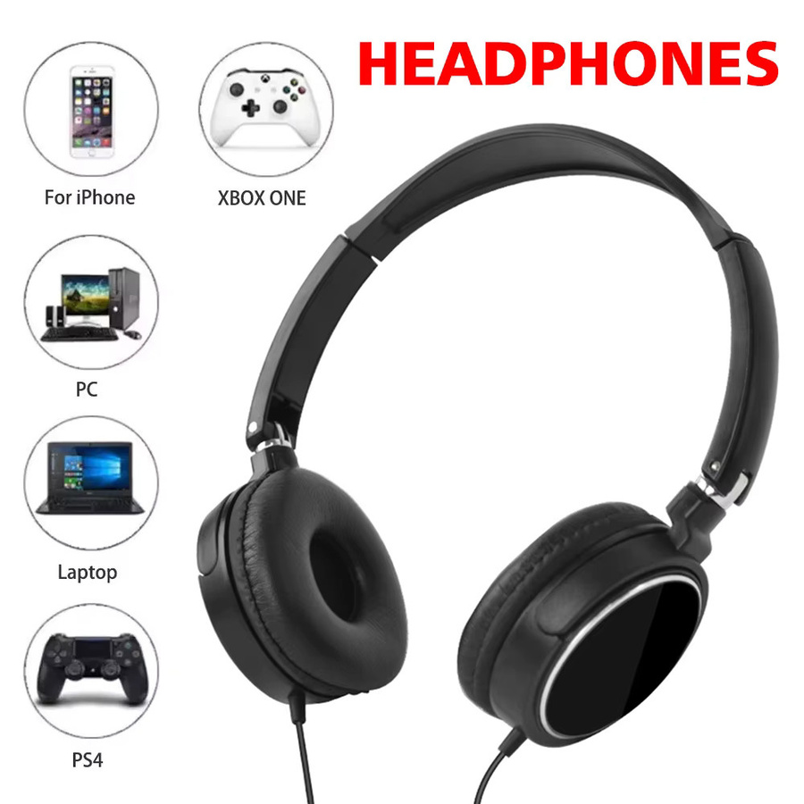 AideeMaster Over-Ear Business Headset mit Geräuschunterdrückung, kabelgebundene Stereo-Kopfhörer mit 3,5-mm-Jack und USB-C für PC und Mobilgeräte - Bild 3