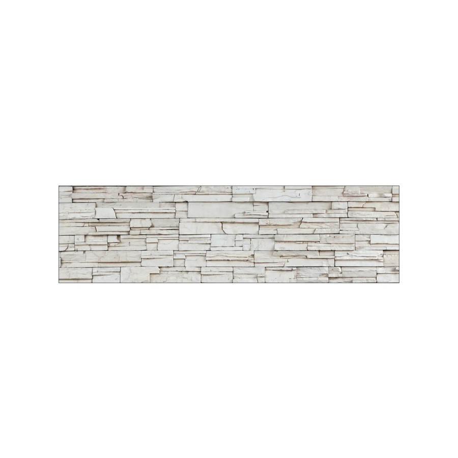 MySpotti Küchenrückwand Profix Cucina Rocky Wall in Steinweiß mit Steinoptik und Aluminium, B: 210 cm, H: 60 cm - Bild 2