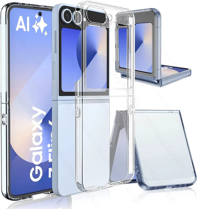 Samsung Galaxy Z Flip6 5G Hülle DYM Ultradünne transparente Rüstung Stoßfeste Coque aus Hart-PC - Bild 2