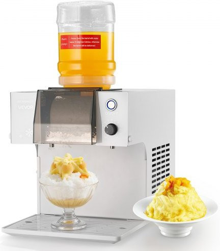 VEVOR Schneeflocken-Eismaschine in Weiß mit 1,8 l Tank und Edelstahlklinge, 40 kg/Tag Kapazität - Bild 1