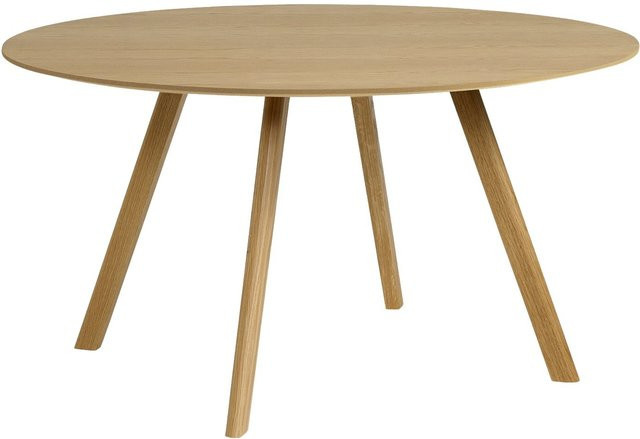 HAY Copenhague Cph25 Esstisch rund aus Eiche und Linoleum in Braun, Durchmesser: 140 cm - Bild 1