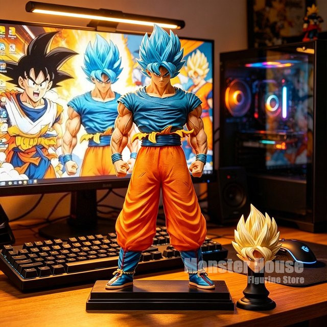 Bandai Dragon Ball Super Saiyan Blue Goku, Actionfigur, 31,5cm - Bild 1