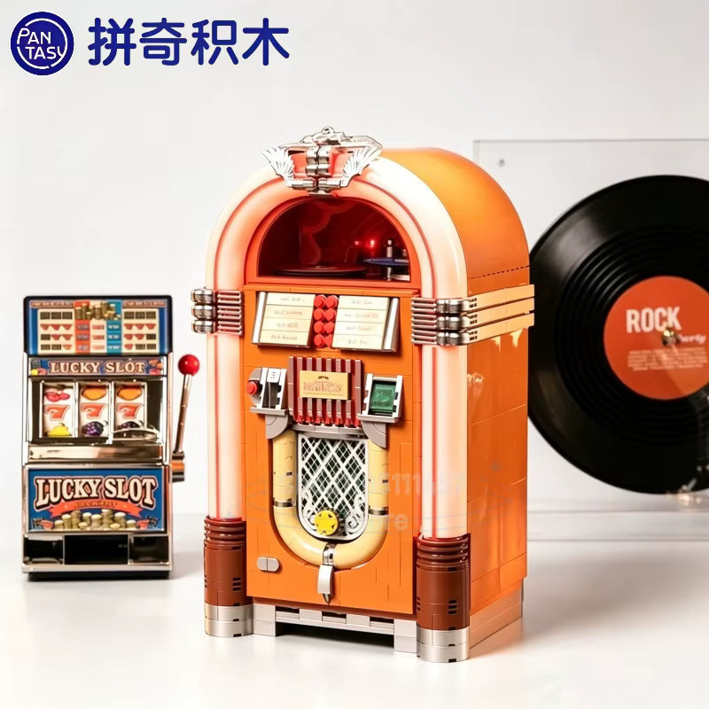 Pantasy Klassische Retro Amerikanische Jukebox, Bausatz, mit LED-Farblicht - Bild 2